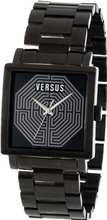 Versus by Versace AL12SBQ509A110 Dazzle Black Ion-Plated Coated Stainless Steel Square