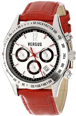 Versus by Versace SGC030012 Cosmopolitan Round Stainless Steel Silver Dial Chronograph