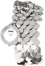 Versus by Versace SGD010012 Lights Stainless Steel Silver Dial Charm Bracelet