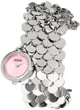 Versus by Versace SGD030012 Lights Stainless Steel Pink Dial Charm Bracelet