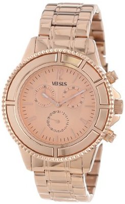 Versus by Versace SGN030013 Tokyo Stainless Steel Luminous Hands Chronograph Date