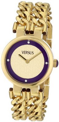 Versus by Versace SGR050013 Berlin Analog Display Japanese Quartz Gold