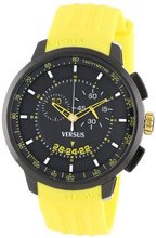 Versus by Versace SGV040013 Manhattan Black Ion-Plated Stainless Steel Chronograph Tachymeter Date