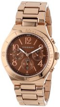 Viceroy 40708-45 Visept12 Rose Gold Ion-Plated Stainless Steel Luminous Hands Brown Sunray Dial