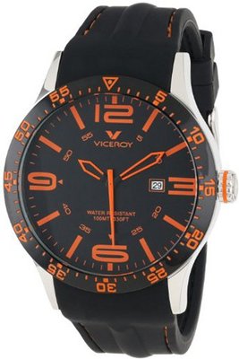 Viceroy 432049-65 Orange Numbers Black Rubber Date