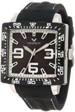 Viceroy 432099-55 Black Square Rubber Date