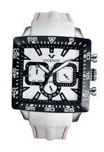 Viceroy 432101-05 Black White Square Rubber Date