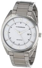 Viceroy 46511-05 Visept12 Round Stainless Steel White Dial Date
