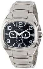 Viceroy 47709-55 Genesis Rectangular Stainless Steel Dual Time Day Date