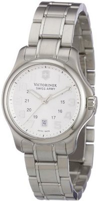 Victorinox Swiss Army 241457 Officers XS Stainless Steel Silver Dial