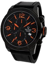 Victory Instruments V-Nomad Chronograph Orange/Black Leather Casual 1283-OB