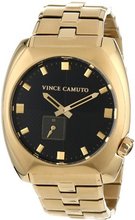 Vince Camuto VC/1021BKGP "The Cadet" Gold-Tone Black Dial Remote Sweep Bracelet Dress