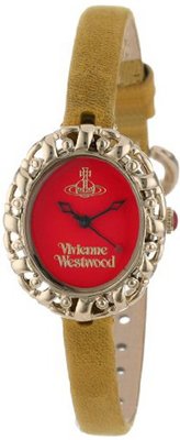 Vivienne Westwood VV005RDYL Rococo Swiss Quartz Yellow Leather Strap