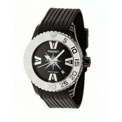 H2O Lady Ladies with Black Band and White Bezel