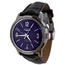 Vulcain 50s Presidents 210150-278 42mm Automatic Stainless Steel Case Black Leather Anti-Reflective Sapphire