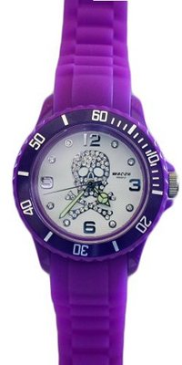 Waooh - Skull and Crossbones 38 Silicone Purple/White