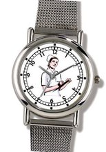 Head or Chief Nurse - WATCHBUDDY® ELITE Chrome-Plated Metal Alloy with Metal Mesh Strap-Size-Small ( Standard Size )
