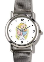Maternity Nurse with Baby Boy and Baby Girl - WATCHBUDDY® ELITE Chrome-Plated Metal Alloy with Metal Mesh Strap-Size-Small ( Standard Size )
