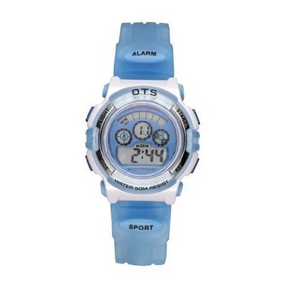 WeiQin New Fashion Sports Soft Rubber Silicone Electronic Wrist Blue WTH0113
