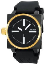 K26 Gold Plated Stainless Steel Case Black Dial Black Rubber Strap Interchangeable Filters