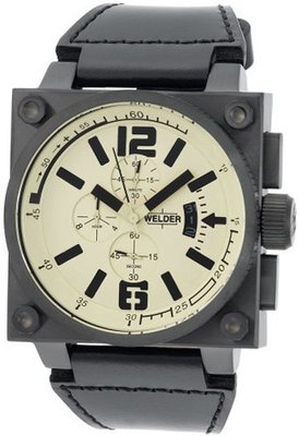 Welder K23-1708 K23 Chronograph Black Ion-Plated Stainless Steel Square