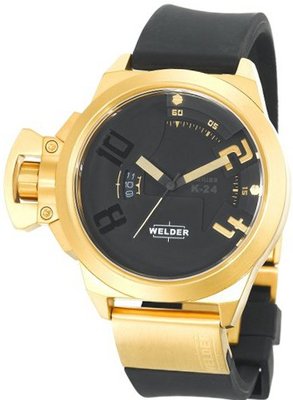 Welder K24-3401 K24 Analog Gold Ion-Plated Stainless Steel Round