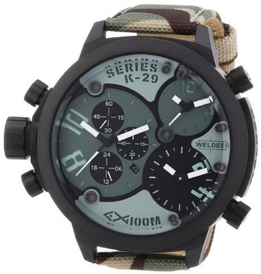 Welder Unisex 8004 K29 Oversize Three Time Zone Chronograph