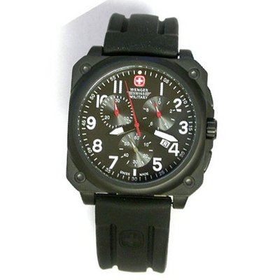 Wenger Aerograph Cockpit Chronograph Rubber Strap #79061