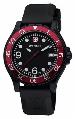 Wenger Ranger Black Dial / Black Rubber Strap