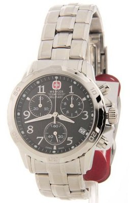 Wenger Swiss Military 'Gst' Stainless Steel Chronograph Date 79136
