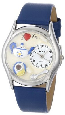 uWhimsical Watches Whimsical es S0310010 Tea Lover Royal Blue Leather 