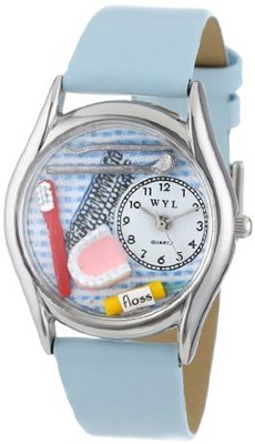 uWhimsical Watches Whimsical es S0610004 Dentist Baby Blue Leather 