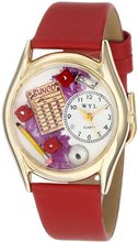 Whimsical es C0430001 Classic Gold Bunco Red Leather And Goldtone