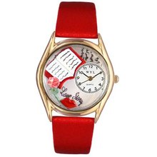 Whimsical es C0450001 Classic Gold Love Story Red Leather And Goldtone