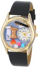 Whimsical es C0610005 Classic Gold Pharmacist Black Leather And Goldtone