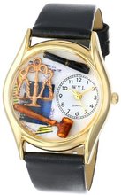 Whimsical es C0620002 Classic Gold Lawyer Black Leather And Goldtone