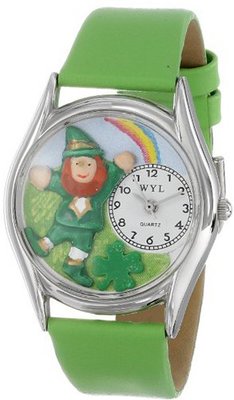 Whimsical es S1224002 St. Patrick's Day Rainbow Green Leather