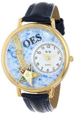 Whimsical es Unisex G0710010 Order of the Eastern Star Navy Blue Leather