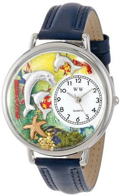 Whimsical es Unisex U0140004 Dolphin Navy Blue Leather