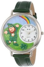Whimsical es Unisex U1224002 St. Patrick's Day Rainbow Hunter Green Leather
