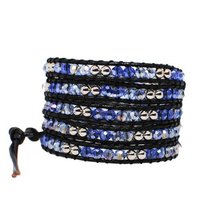 uWinky Designs On the Rocks Classic Wrap Style: 5-Layer Wrap Bracelet, Color: Blue Lagoon 