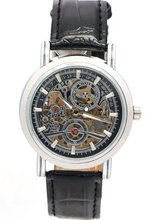WINNER Unisex 3ATM Water Resistant Leather Band Analogue Skeleton Automatic Mechanical es