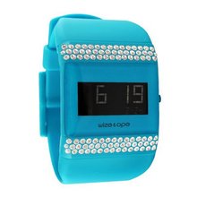 Wize & Ope Unisex All Over Strass Digital WO-ALL-10S with Turquoise Dial and Touch Screen