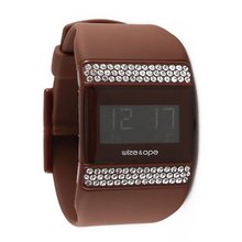 Wize & Ope Unisex All Over Strass Digital WO-ALL-4S with Black Dial and Touch Screen