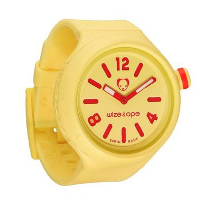 Wize & Ope Unisex Jumbo Shuttle Analogue JB-SH-6 with Yellow Dial