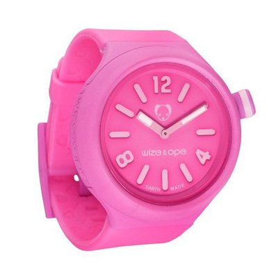 Wize & Ope Unisex Jumbo Shuttle Analogue JB-SH-7 with Pink Dial