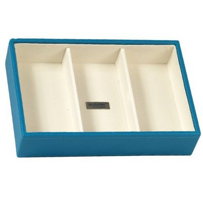 Wolf Designs 317793 Stackables Series Small Deep Tray, Turquoise