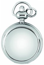 A.E. Williams Ladies' Quartz Full-Hunter Pendant , 1224, Chrome-Finished Mini with 28 Inch Chain (Suitable for Engraving)