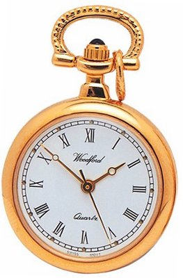 Woodford Ladies' Quartz Pendant , 1217, Gold-Plated with 28 Inch Chain (Suitable for Engraving)