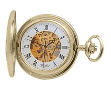 Woodford Mechanical Pocket with White Dial Analogue Display 1081